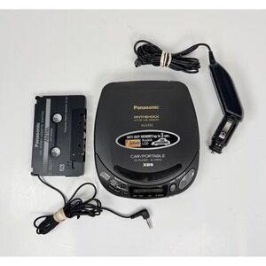 Vintage 1995 Panasonic SL-S291C Portable CD Player Anti-Shock Car Kit